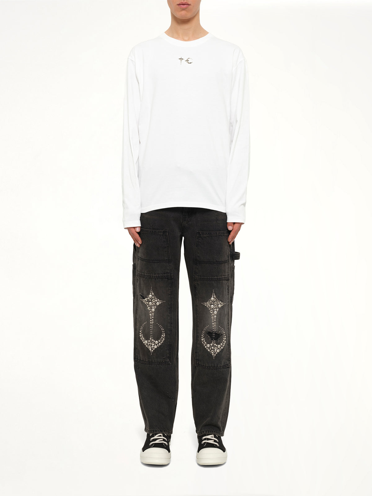 TC Basic Long Sleeve T-Shirt in White