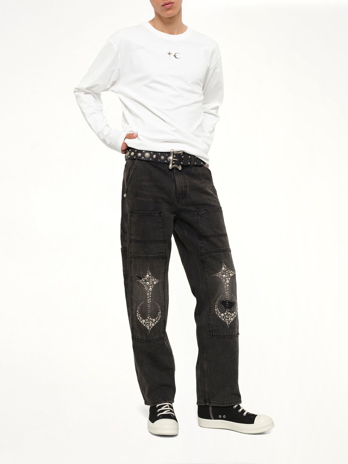 TC Basic Long Sleeve T-Shirt in White