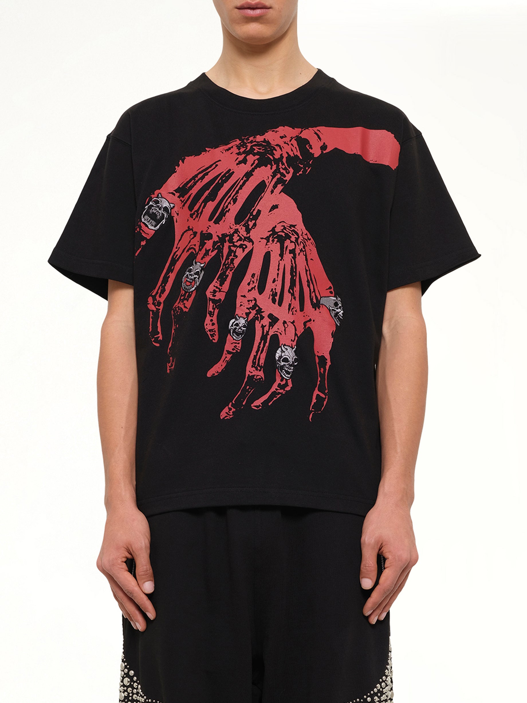 TC Bone Cross T-Shirt in Black