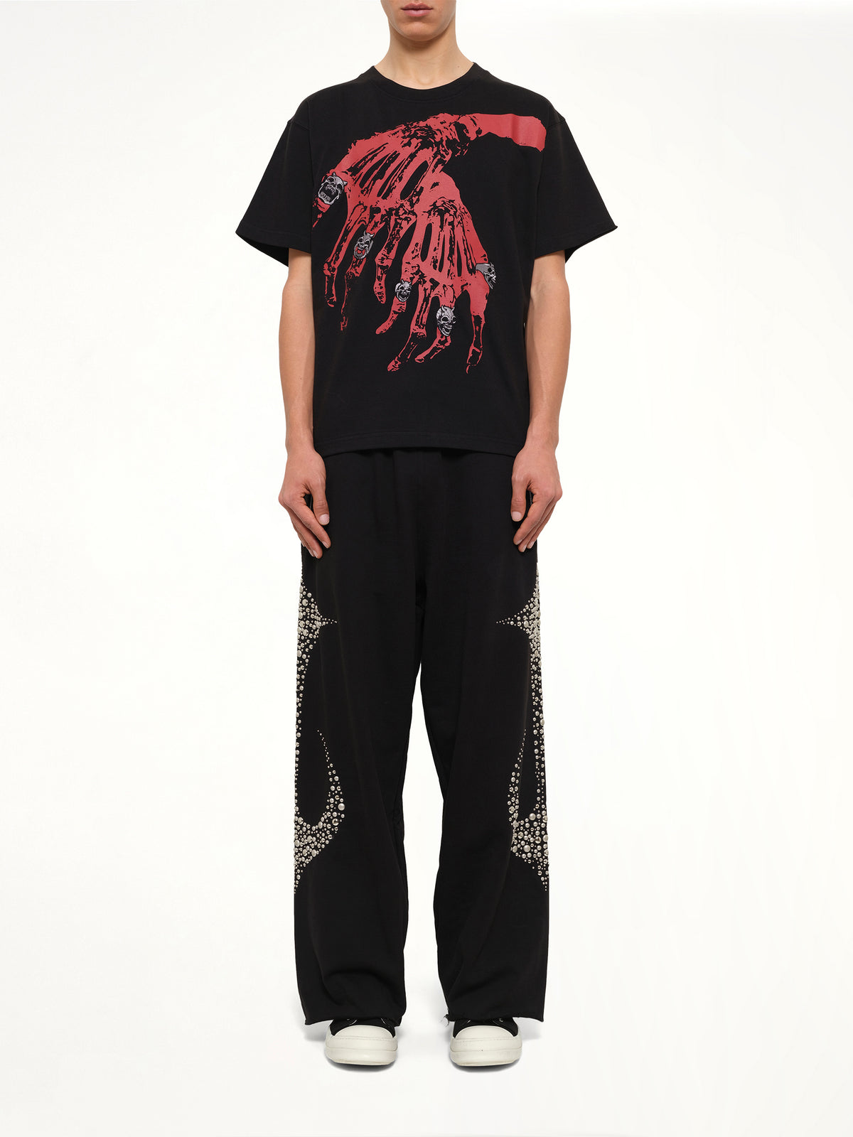 TC Bone Cross T-Shirt in Black