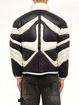 TC Dunk Puffer Jacket in Black/Ivory