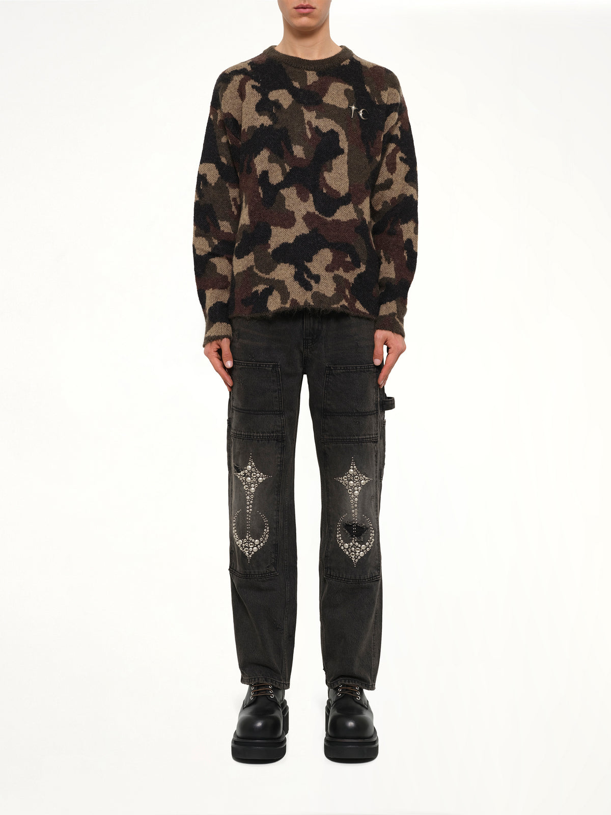 TC Infintry Knit Sweater in Camo