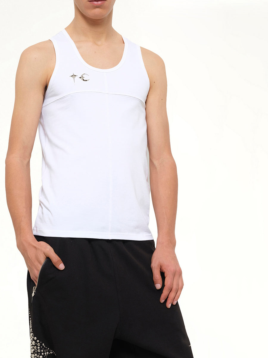 TC Tank Top in White