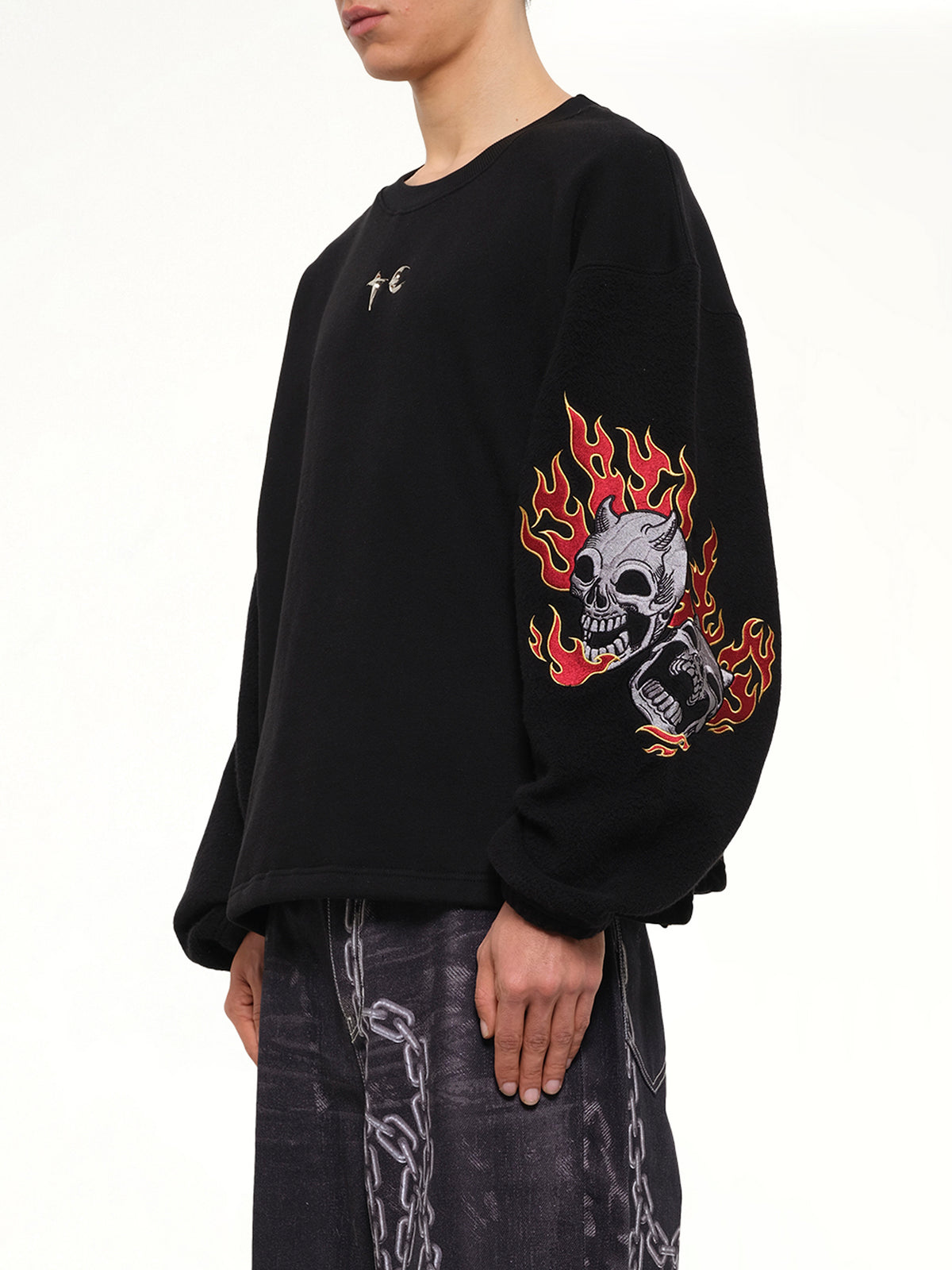TC Two Face Sweatshirt in Black