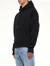 Embossed Ami De Coeur Hoodie in Black