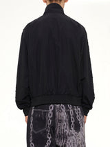Triple Line Stud Track Jacket in Black