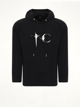 Bulk Shoulder Glow In The Dark Hoodie in Black
