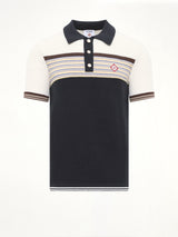 Cafe Stripe Polo Shirt in Multicolour