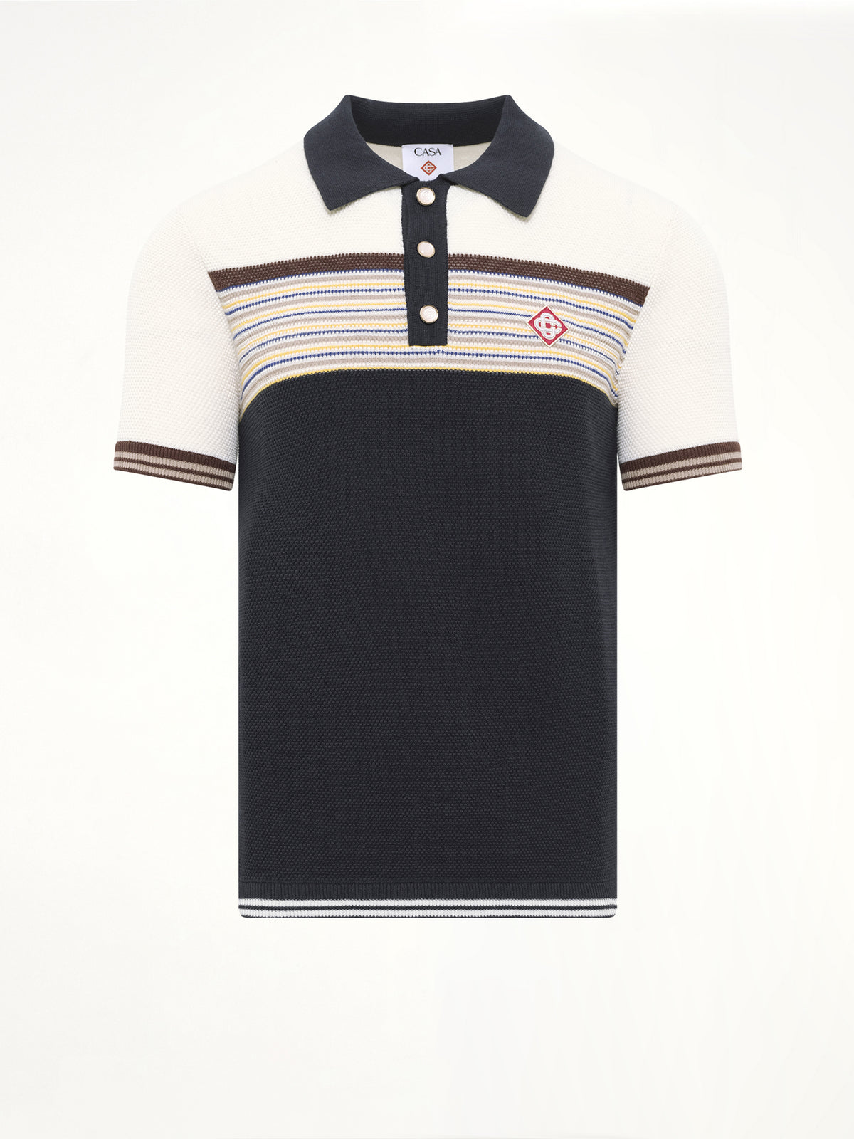 Cafe Stripe Polo Shirt in Multicolour
