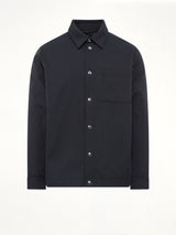 Poly Cotton Quilted Shirt in Dark Teal