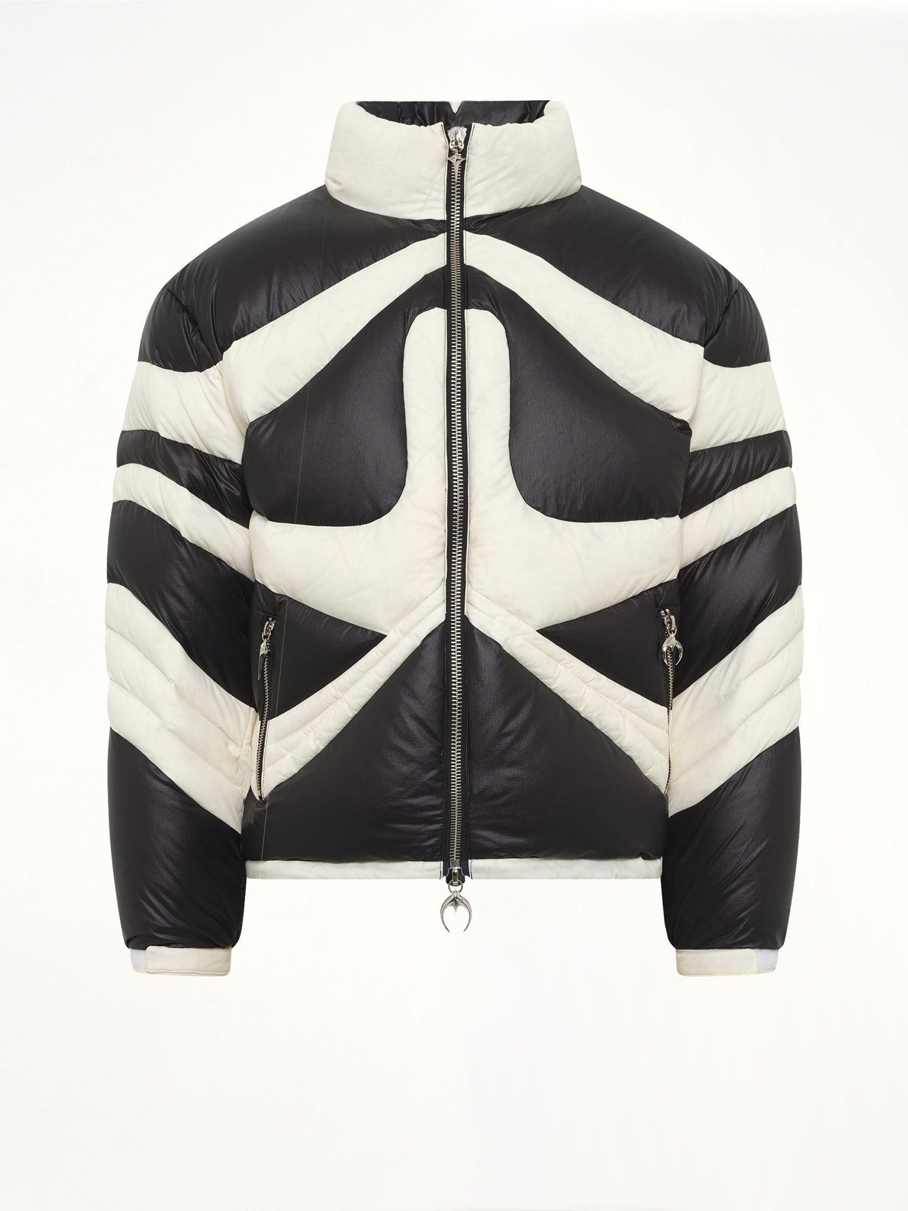 TC Dunk Puffer Jacket in Black/Ivory