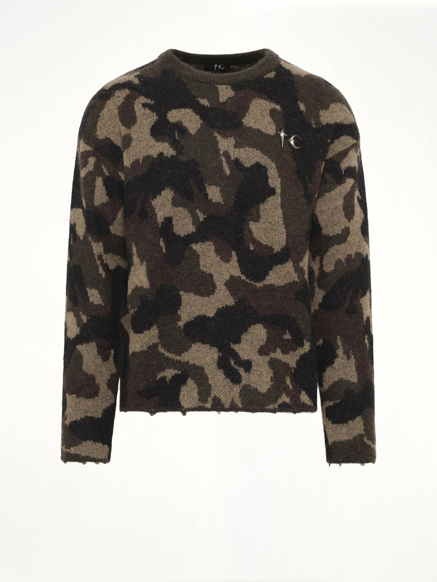 TC Infintry Knit Sweater in Camo