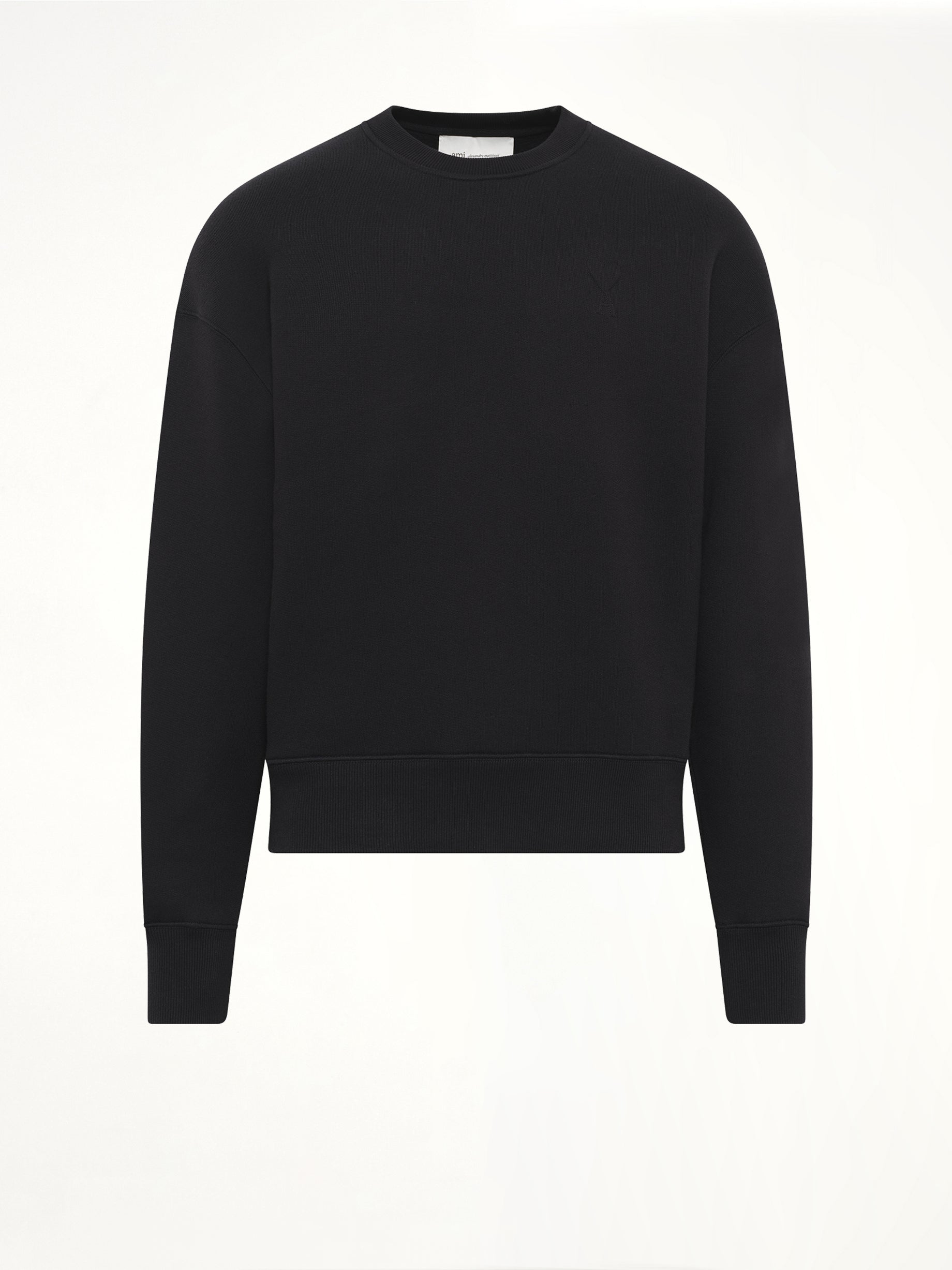 Embossed Ami De Coeur Sweatshirt in Black