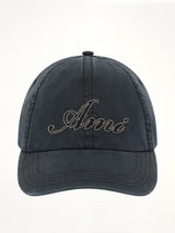 Ami Embroidery Cap in Washed Black