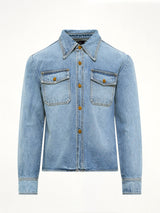 Chente Denim Shirt in Classic Blue