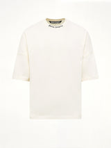 Classic Logo Over T-Shirt in Off White/Black