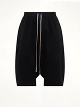 Heavy Jersey Drawstring Pods in Black