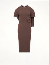 Jersey Dress in Dark Brown