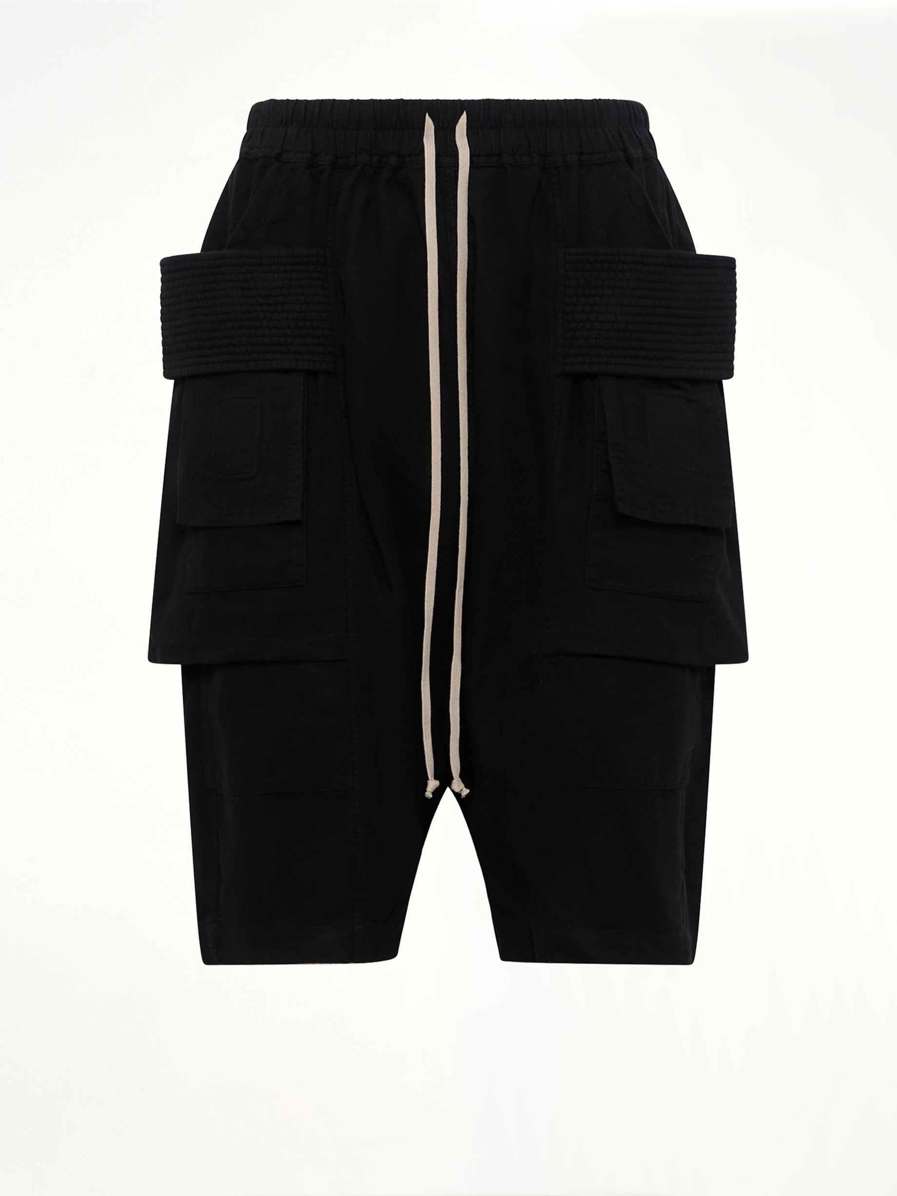 Light Flannel Creatch Cargo Pods in Black