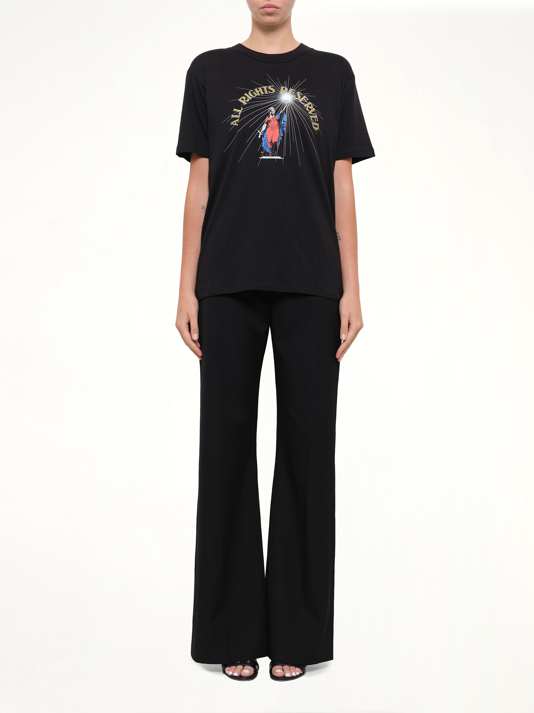 All Rights Reserv T-Shirt in Black
