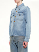 Chente Denim Shirt in Classic Blue