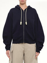 Flamenco Hoodie in Navy Blue/Yellow