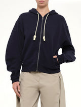 Flamenco Hoodie in Navy Blue/Yellow