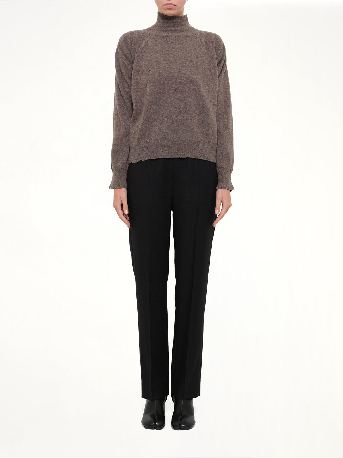 Lived-In Knitwear Turtleneck in Mud