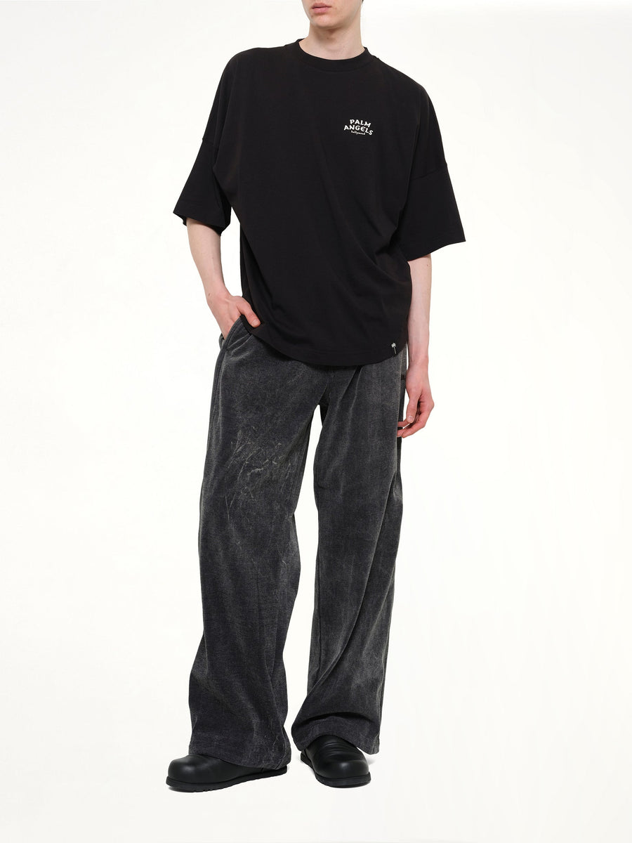 Palm Drift Back Over T-Shirt in Black/Off White