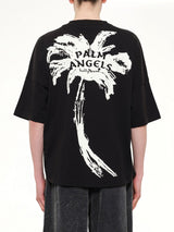 Palm Drift Back Over T-Shirt in Black/Off White