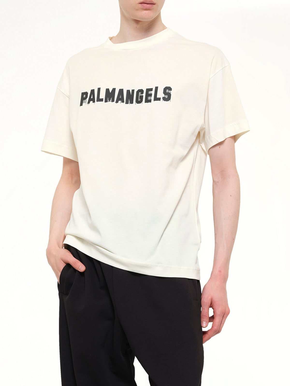 Palm Hills Regular T-Shirt in Off White/Black