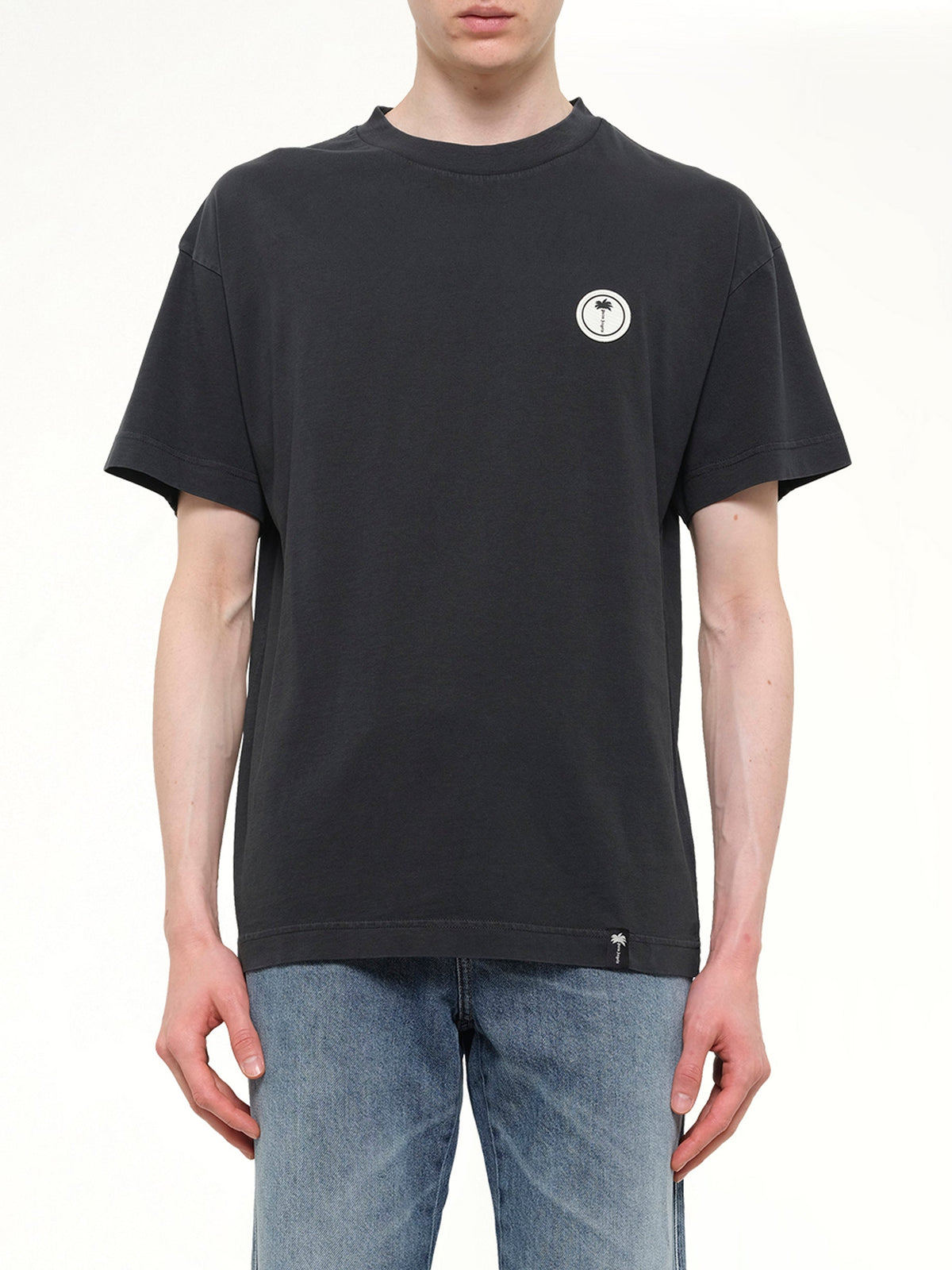 Palm Shadow Regular T-Shirt in Anthracite/Off White