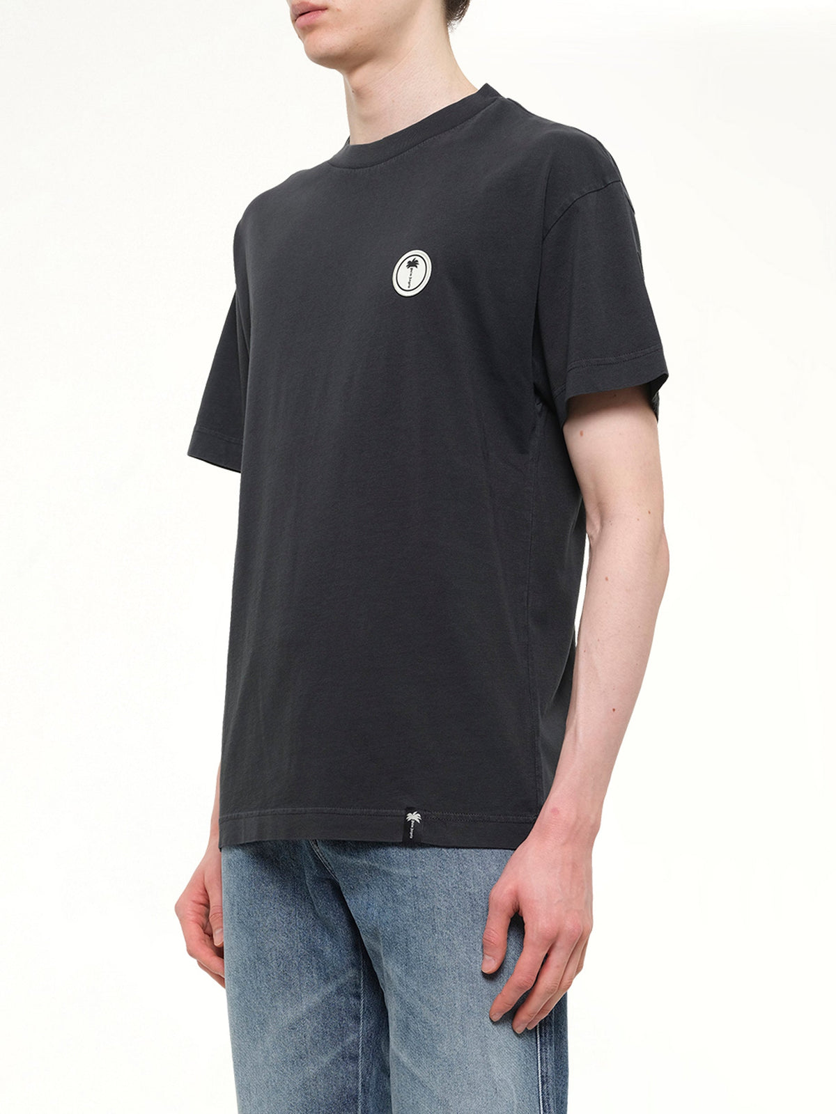 Palm Shadow Regular T-Shirt in Anthracite/Off White