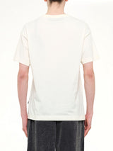 Stamp Logo Regular T-Shirt in Off White/Black