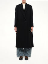 Wool Cashmere Coat in Black