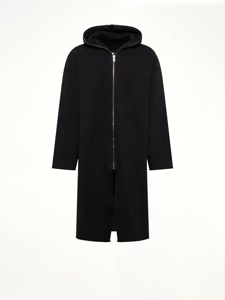 Megafelpa Gimp Wide Mac Coat in Black