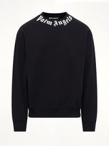 Neck Logo Regular Sweatshirt in Black/Off White