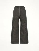 Nylon Wide Pusher Pants in Dark Dust