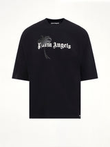 Palm Drift Loose T-Shirt in Black/Off White