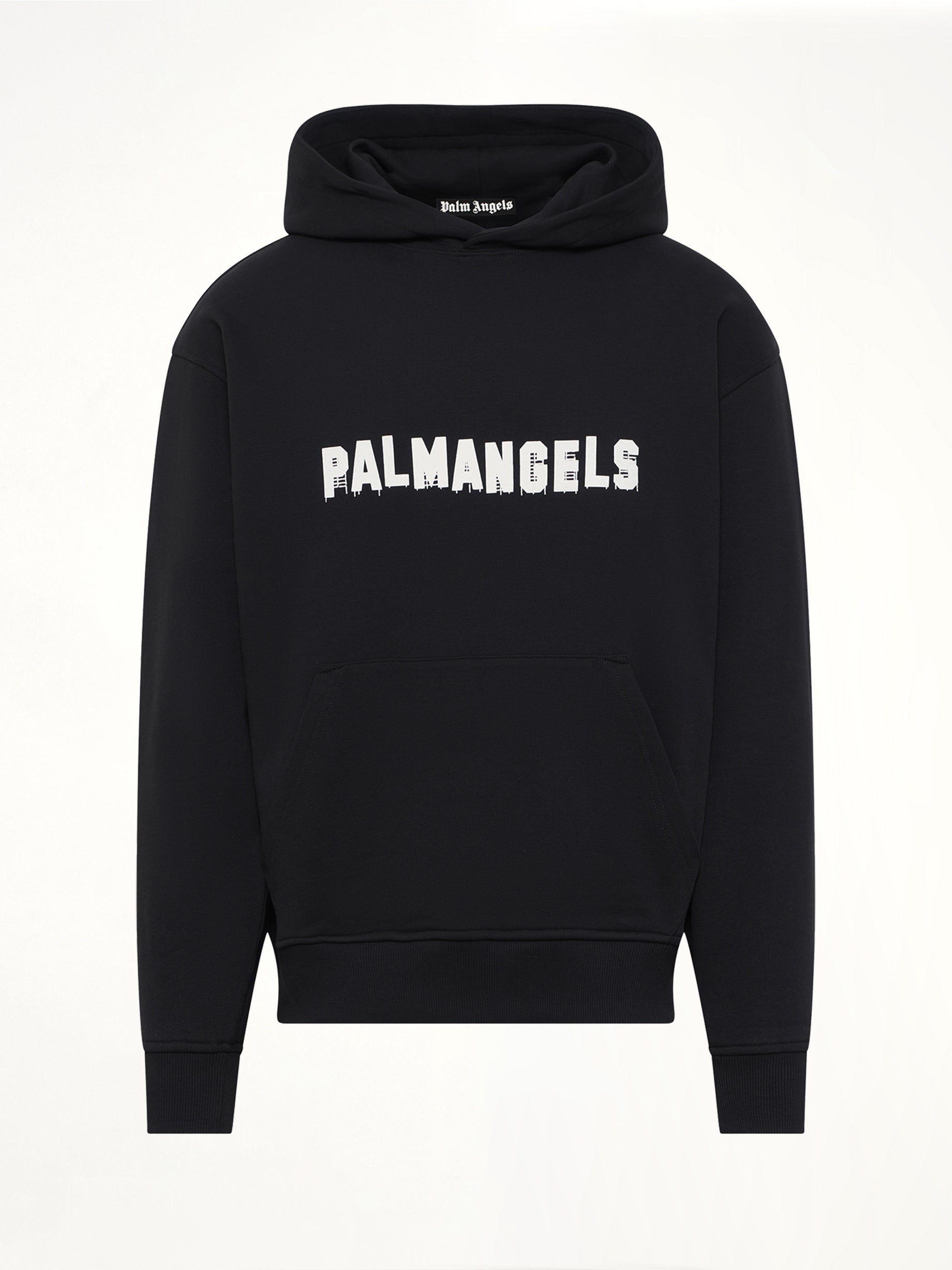 Palm Hills Regular Hoodie in Black/Off White