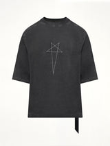 Pentagram Jumbo SS T-Shirt in Faded Black/Silver