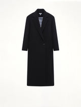 Wool Cashmere Coat in Black