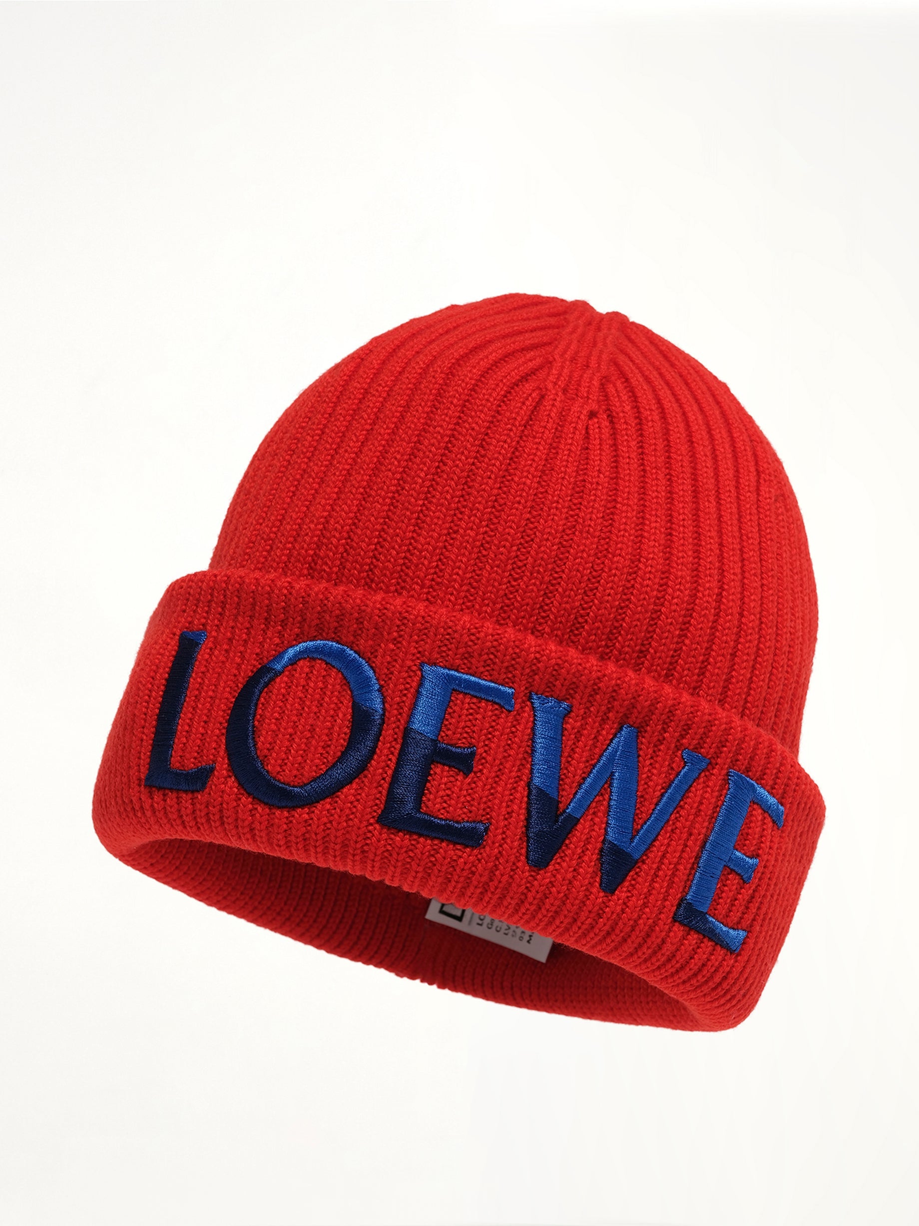 LOEWE Beanie in Red/Blue