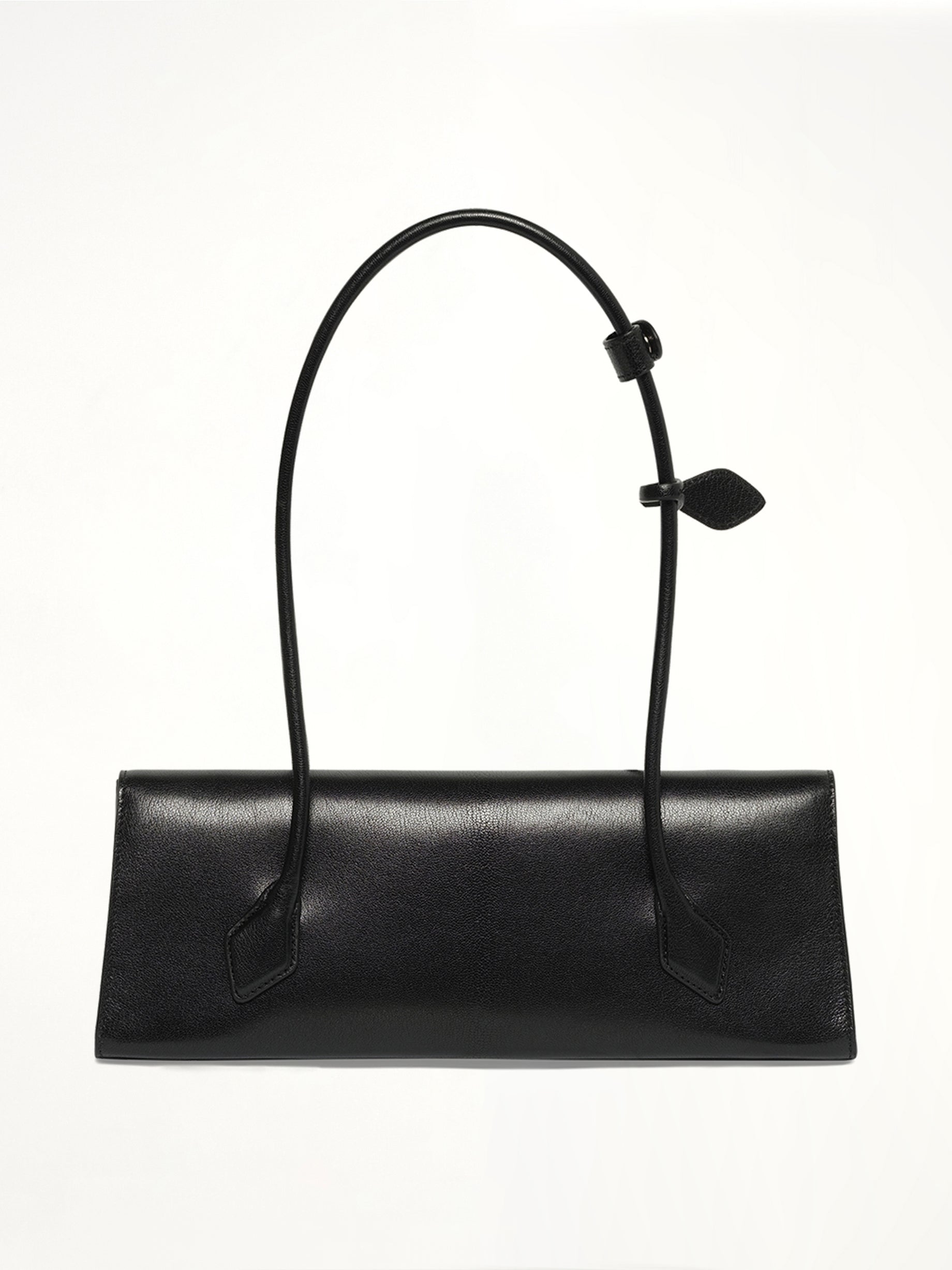 Teckel Flap Medium Bag in Black