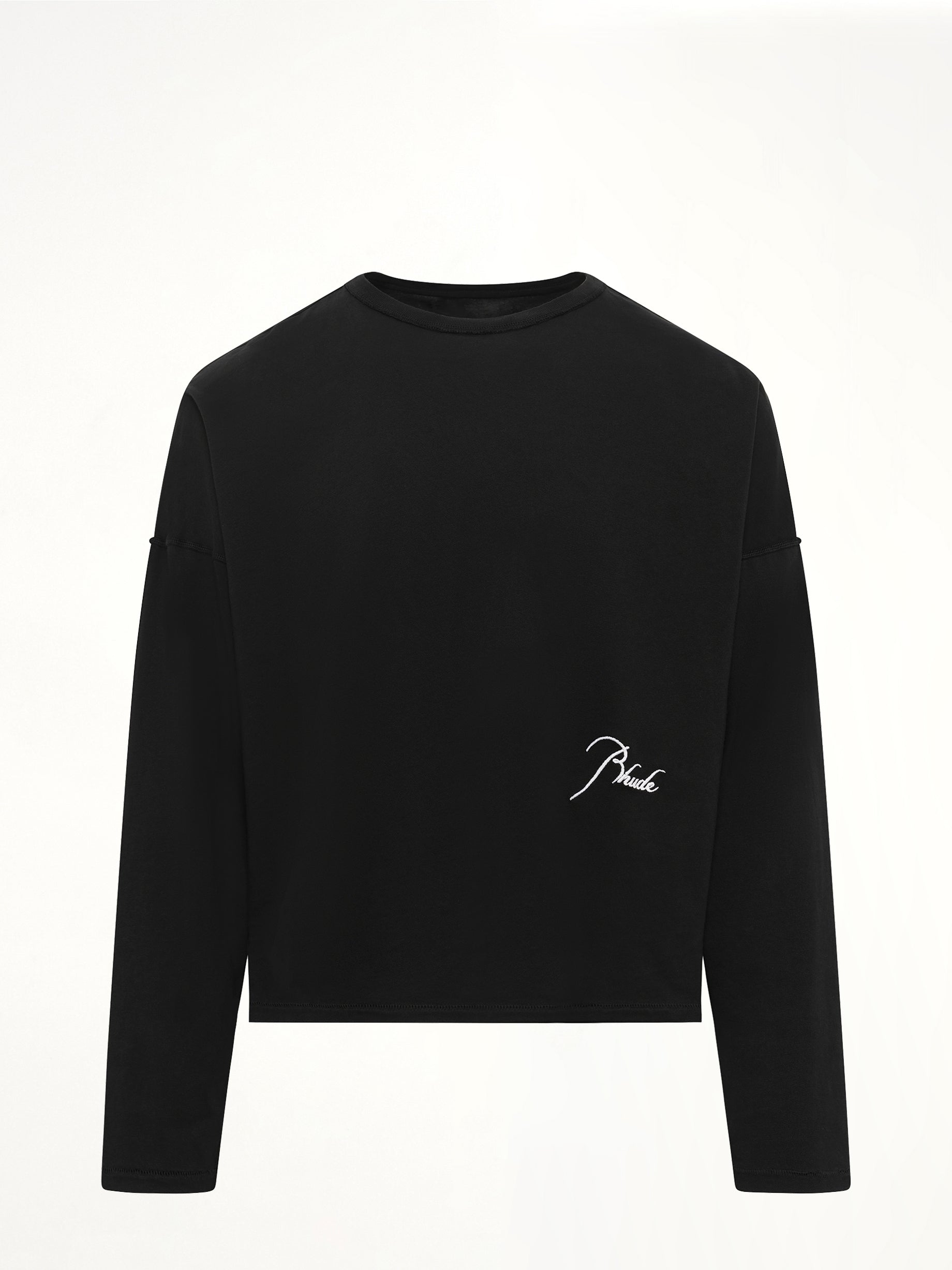 Classique Reverse LS T-Shirt in Black/White