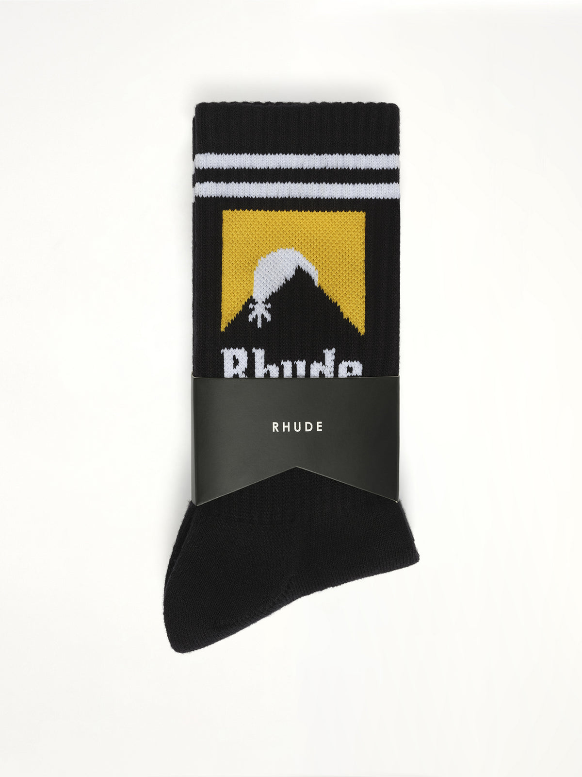 Striped Moonlight Sock in Black/White