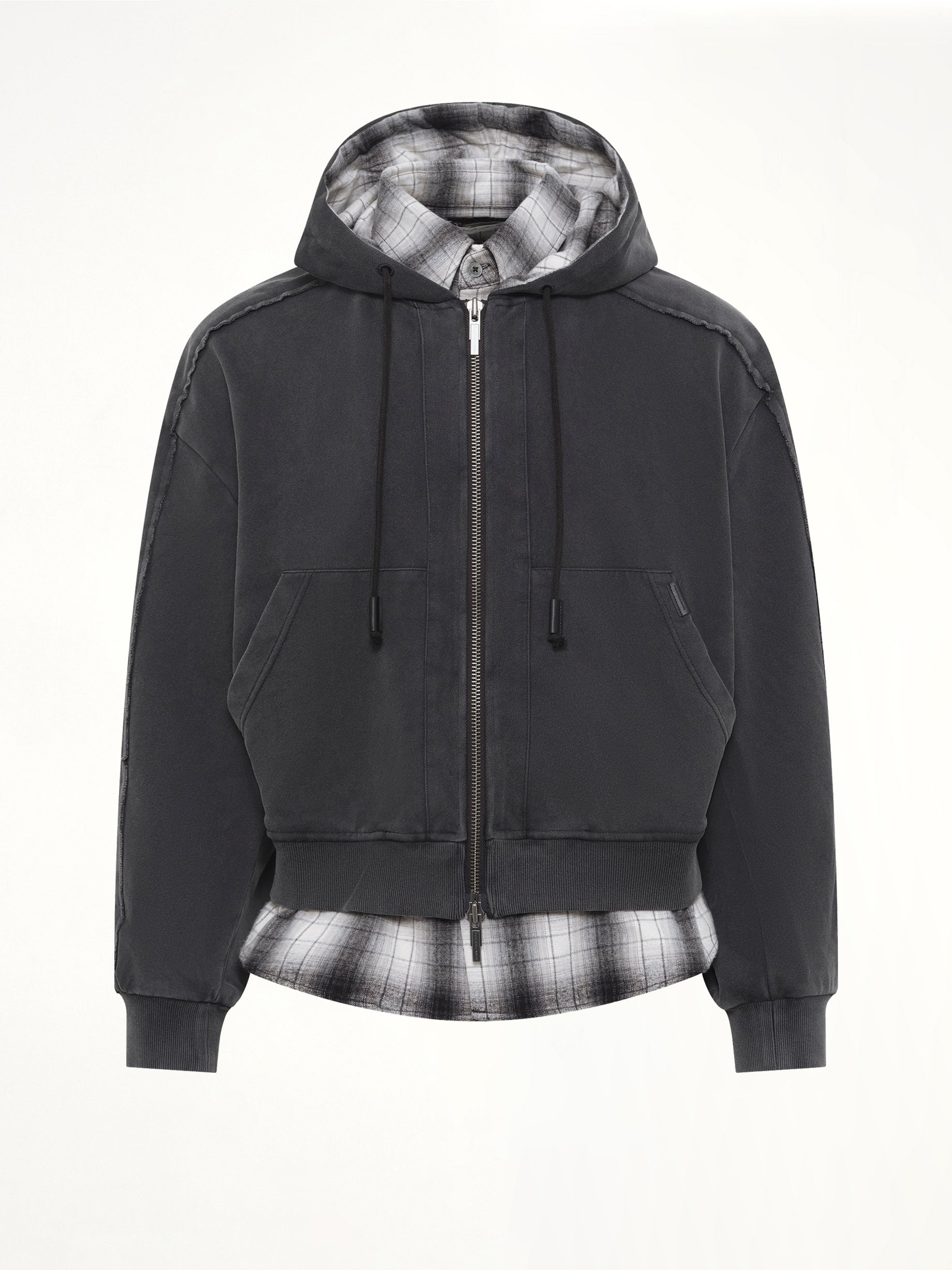 Two-in-One Hoodie in Black