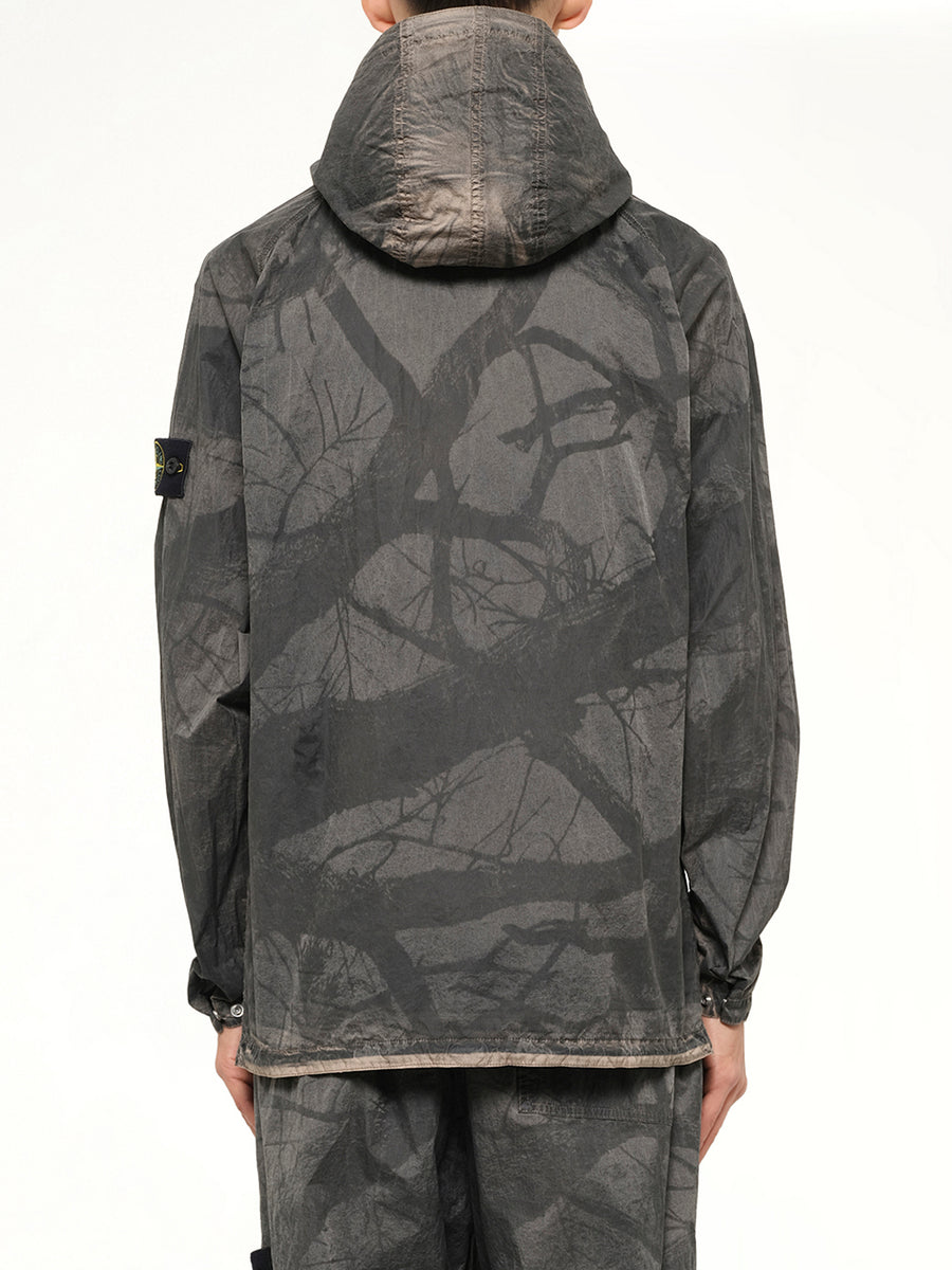1200038 Tree Camo Hooded Jacket in Biscuit