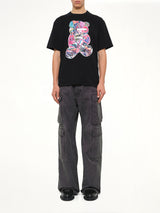 Abstract Bear T-Shirt in Black