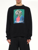 Abstract Sweatshirt in Black